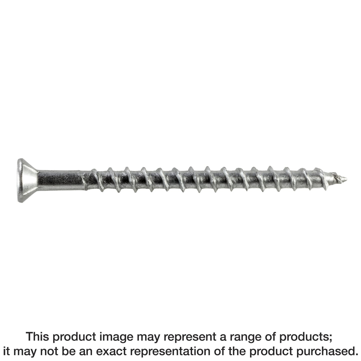 Simpson Strong-Tie S10200WPB Deck-Drive™ DWP WOOD SS Screw — #10 x 2 in. T-25, Flat Head, Type 305 (2500-Qty)