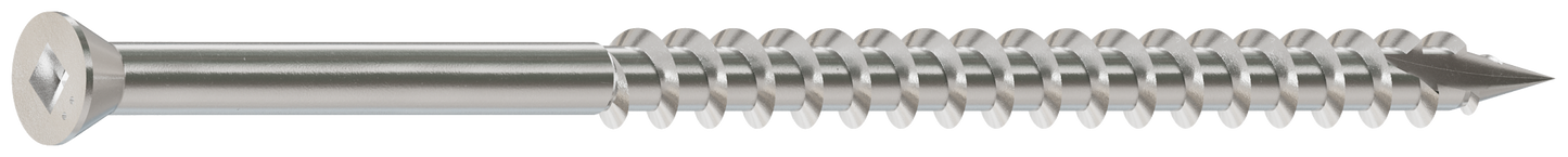Simpson Strong-Tie S09350FB1 Trim-Head Screw, Square Drive — #9 x 3-1/2 in. #1 SQ, Type 305 (1 lb.) (Pack of 10)