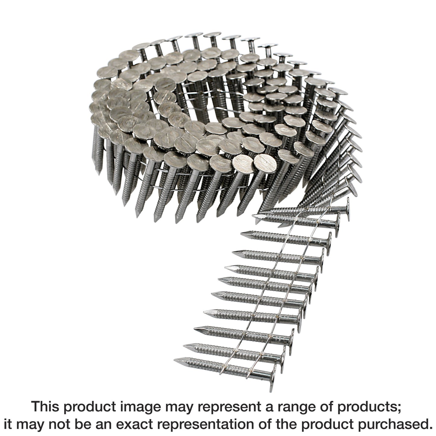 Simpson Strong-Tie T11A125RNJ 15° Wire Coil, Full Round Head, Ring-Shank Roofing Nail — 1-1/4 in. Type 316 (3600-Qty)