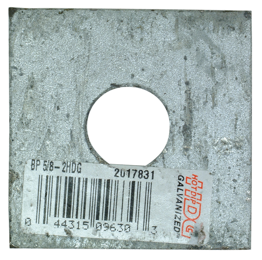 Simpson Strong-Tie BP 5/8-2HDG BP 2 in. x 2 in. Hot-Dip Galvanized Bearing Plate with 5/8 in. Bolt Dia.