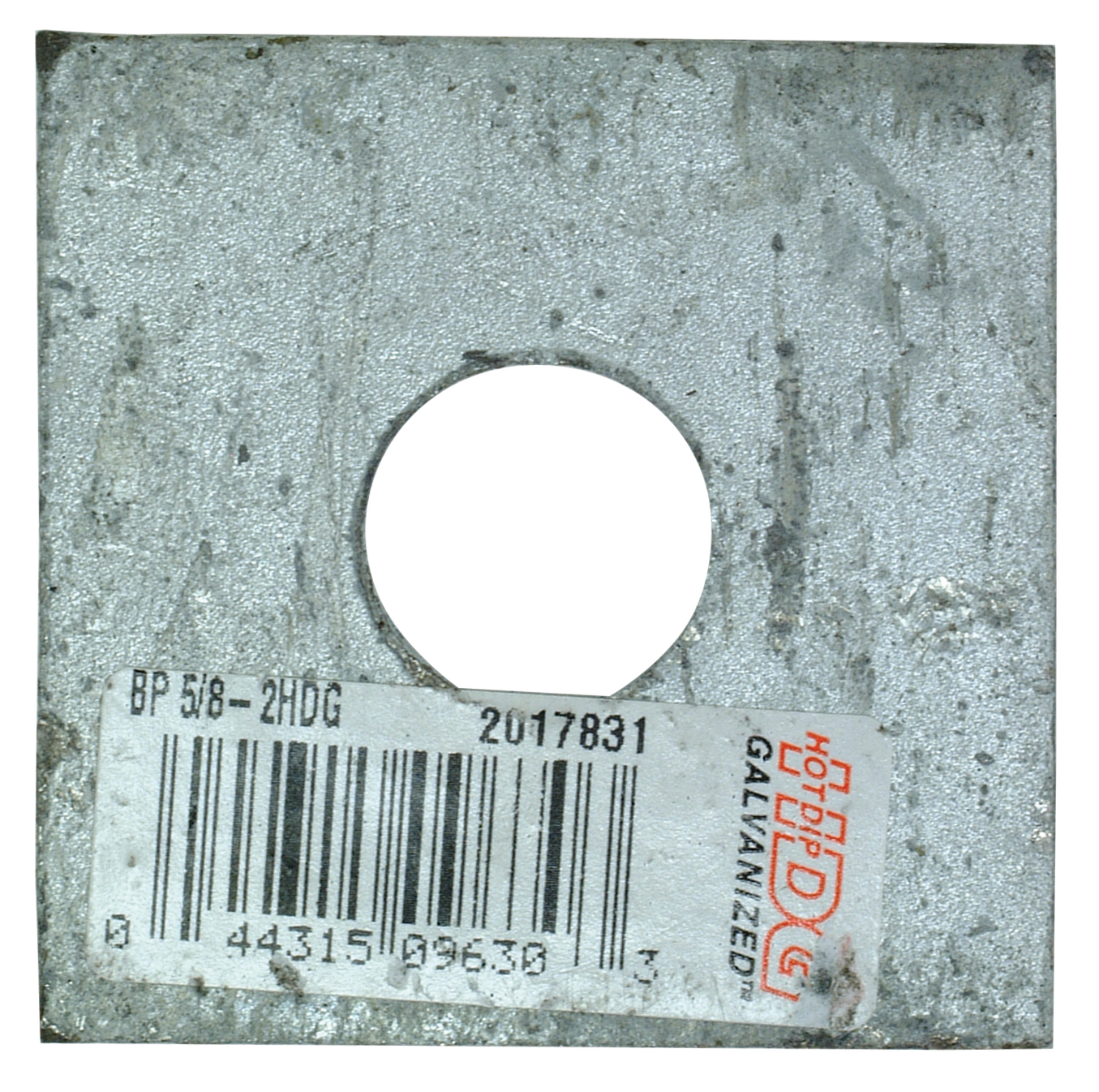 Simpson Strong-Tie BP 5/8-2HDG BP 2 in. x 2 in. Hot-Dip Galvanized Bearing Plate with 5/8 in. Bolt Dia. (Pack of 250)