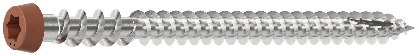 Simpson Strong-Tie DCU234P305TN03 Deck-Drive™ DCU COMPOSITE Screw — #10 x 2-3/4 in. T20, Type 305, Tan 03 (350-Qty) (Pack of 6)