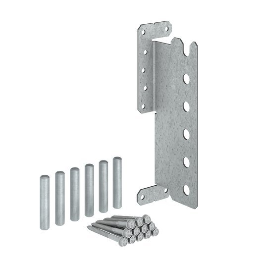 Simpson Strong-Tie CJT6ZS CJTZ® 12-Gauge ZMAX® Galvanized Concealed Joist Tie with (6) Short Pins (Pack of 4)