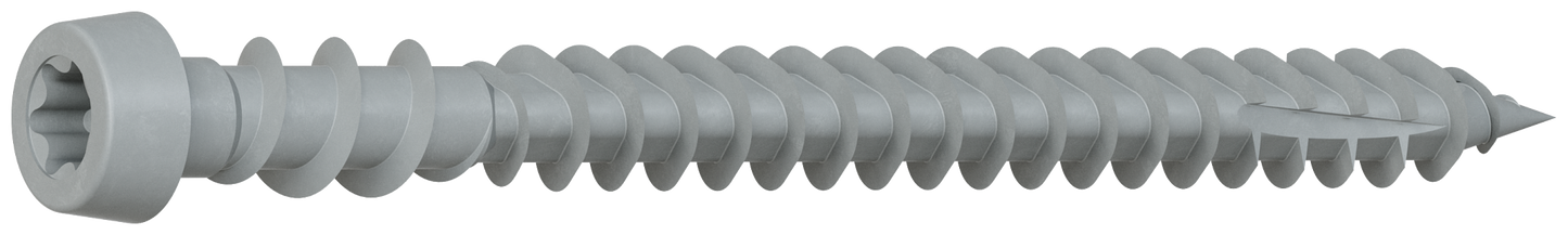 Simpson Strong-Tie DCU238SGR Deck-Drive™ DCU COMPOSITE Screw (Collated) — #10 x 2-3/8 in. Quik Guard® Gray (1000-Qty)
