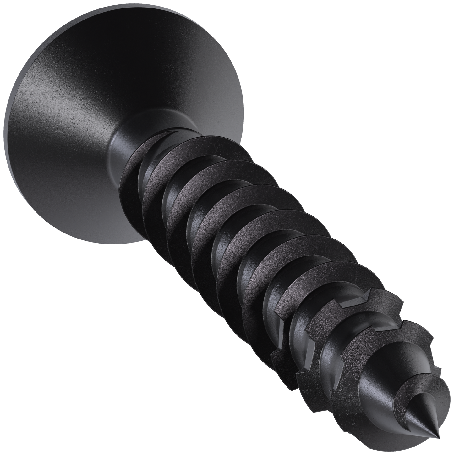 Simpson Strong-Tie TNTBL25134TF Titen Turbo™ — 1/4 in. x 1-3/4 in. 6-Lobe Flat-Head Concrete and Masonry Screw, Black (100-Qty) (Pack of 5)