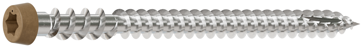 Simpson Strong-Tie DCU234MB316TN05 Deck-Drive™ DCU COMPOSITE Screw — #10 x 2-3/4 in. T20, Type 316, Tan 05 (1750-Qty)