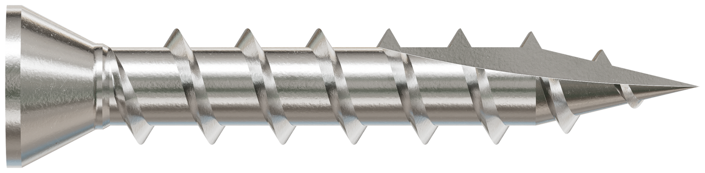 Simpson Strong-Tie S07100FB5 Trim-Head Screw, Square Drive — #7 x 1 in. #1 SQ, Type 305 (5 lb.) (Pack of 6)