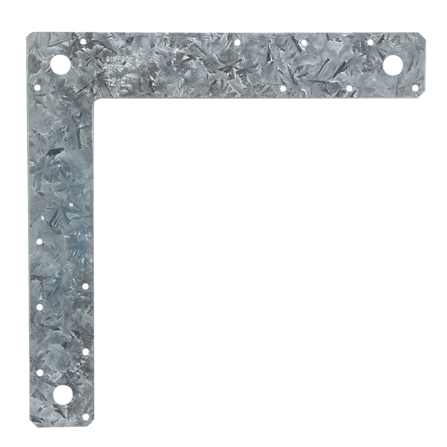 Simpson Strong-Tie 1212L-R 12 in. x 12 in. 14-Gauge Galvanized L Strap (Pack of 10)