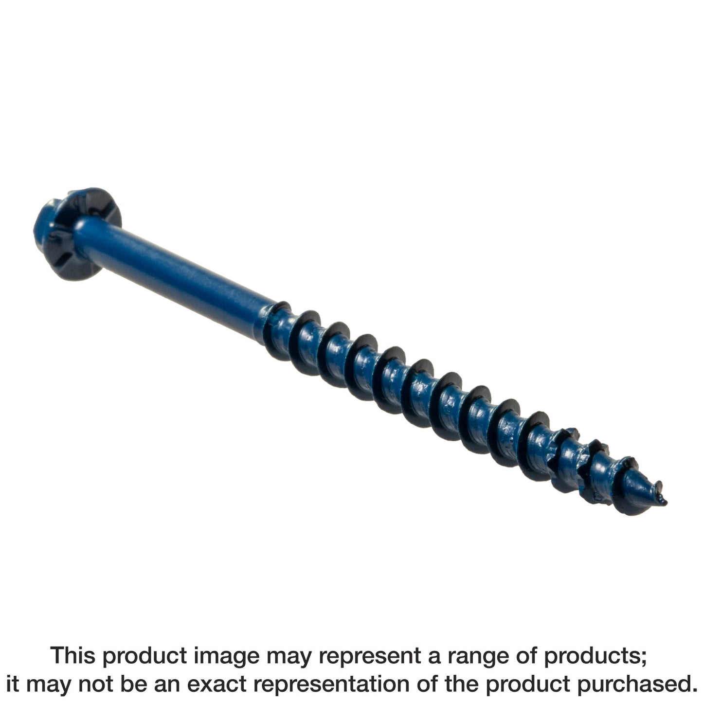 Simpson Strong-Tie TNT18234H Titen Turbo™ — 3/16 in. x 2-3/4 in. Hex-Head Concrete and Masonry Screw, Blue (100-Qty) (Pack of 420)
