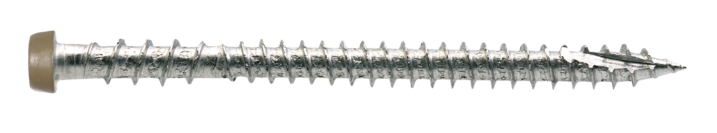 Simpson Strong-Tie DCU234P316BR05 Deck-Drive™ DCU COMPOSITE Screw — #10 x 2-3/4 in. T20, Type 316, Brown 05 (350-Qty) (Pack of 6)