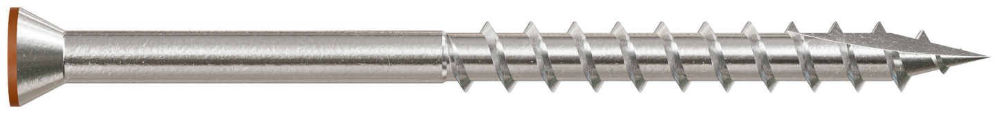 Simpson Strong-Tie T07225FT70TN01 Trim-Head Screw, 6-Lobe Drive — #7 x 2-1/4 in. T-15 Type 316, Tan 01 (70-Qty)