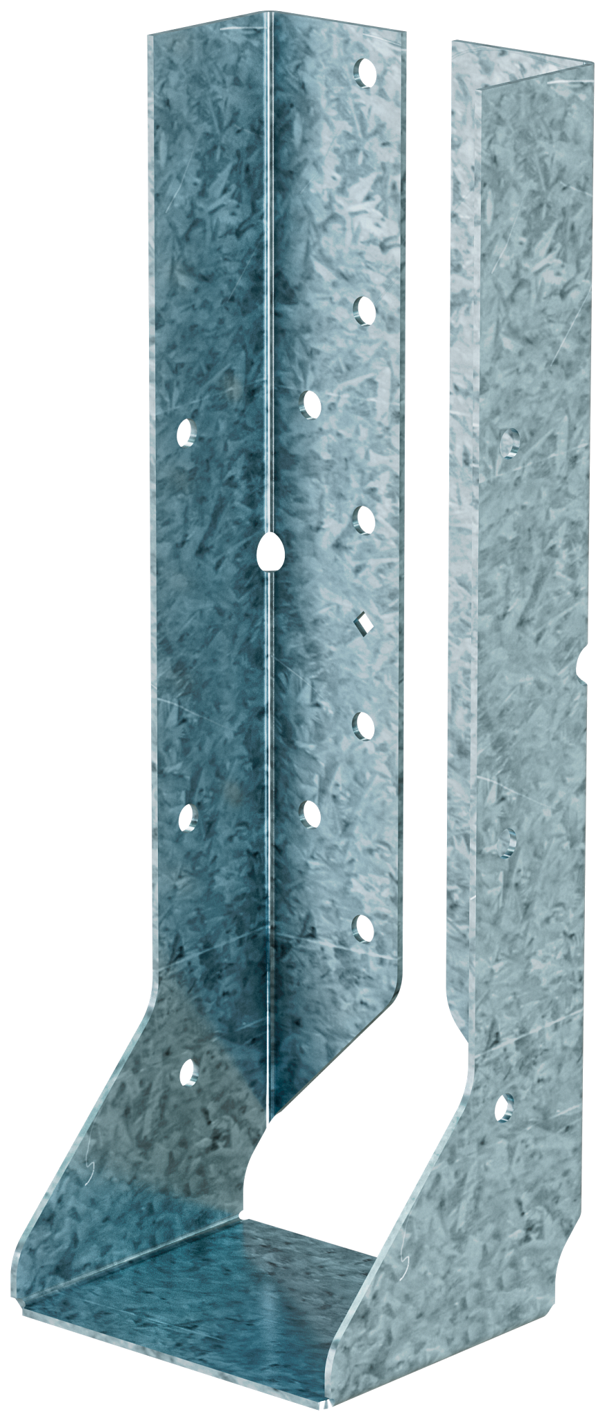 Simpson Strong-Tie HUCQ412Z-SDSG HUCQ Heavy Face-Mount Concealed-Flange Joist Hanger for 4x12 w/ Screws