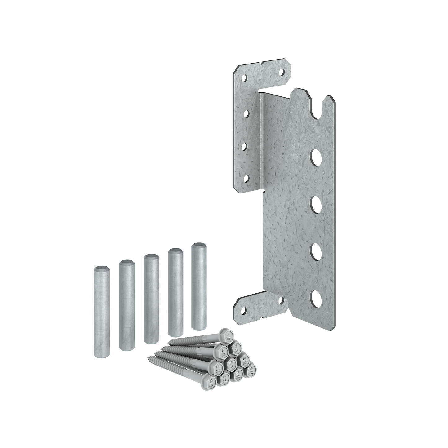 Simpson Strong-Tie CJT5ZS CJTZ® 12-Gauge ZMAX® Galvanized Concealed Joist Tie with (5) Short Pins (Pack of 256)