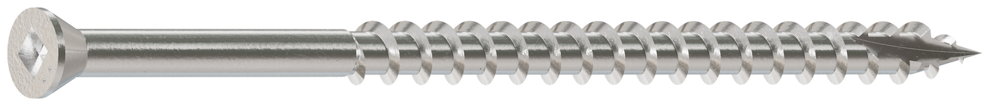 Simpson Strong-Tie S07300FB1 Trim-Head Screw, Square Drive — #7 x 3 in. #1 SQ, Type 305 (1 lb.)