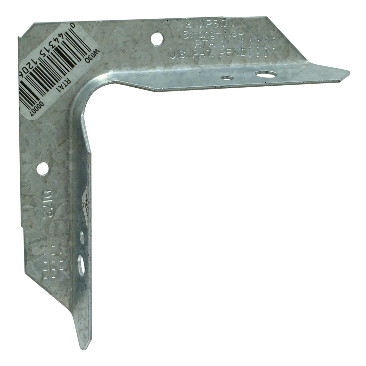 Simpson Strong-Tie RTA1 RTA 18-Gauge Rigid Tie® Angle for 1x1 Joist/Post
