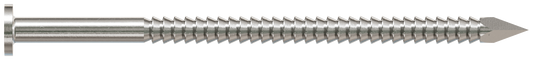 Simpson Strong-Tie S10ACN1 Common Nail, Annular Ring Shank — 3-in. x .148-in. Type 304 Stainless Steel (1 lb.) (Pack of 800)