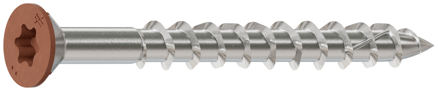 Simpson Strong-Tie S10250WCI Deck-Drive™ DWP WOOD SS Screw — #10 x 2-1/2 in. T25, Trim Head, Type 305, Tan 03 (1750-Qty) (Pack of 64)