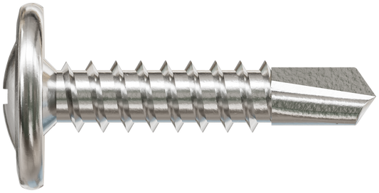 Simpson Strong-Tie F08T125KDB Self-Drilling Wire-Lath Modified Truss-Head Screw — #8 x 1-1/4 in. Type 410 (4000-Qty)
