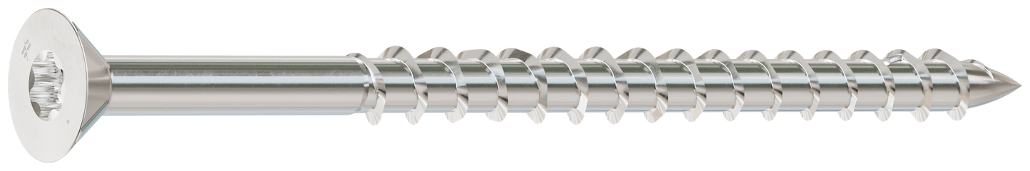 Simpson Strong-Tie T12350WPB Strong-Drive® DWP WOOD SS Screw — #12 x 3-1/2 in. T-27, Flat Head, Type 316 (1000-Qty) (Pack of 64)