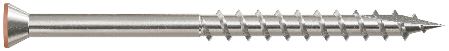 Simpson Strong-Tie T07225WCI Deck-Drive™ DWP WOOD SS Screw — #7 x 2-1/4 in. T-15, Trim Head, Type 316, Tan 03 (1750-Qty)