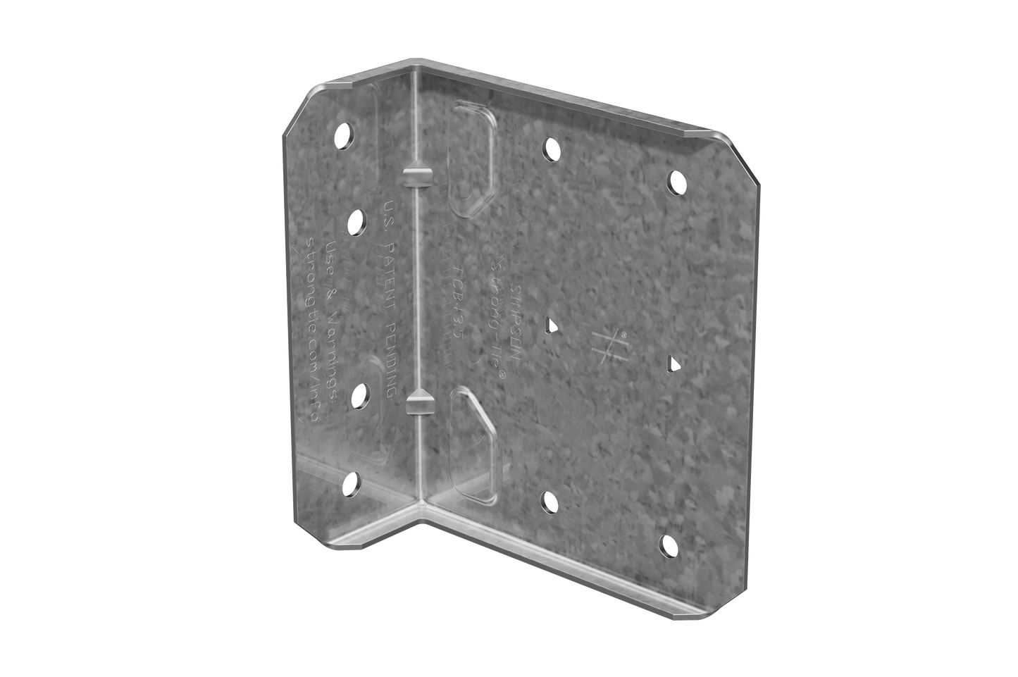 Simpson Strong-Tie MFCB43.5-R25 MFCB 3-1/2 in. Bypass Framing Fixed-Clip Connector (25-Qty) (Pack of 144)