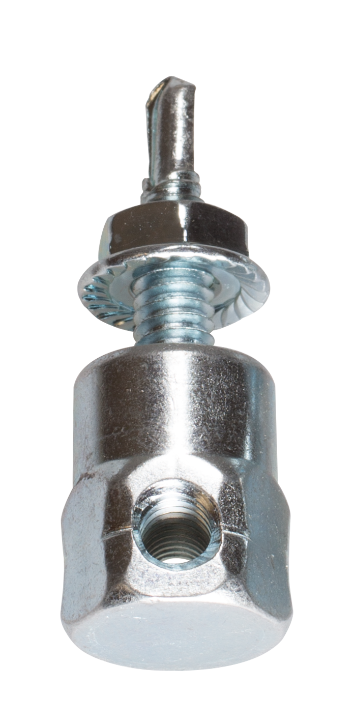 Simpson Strong-Tie RSH25100N Steel Rod Hanger 1/4 in. x 1 in. Horizontal Threaded Anchor for 1/4 in. Rod w/ Nut (25-Qty) (Pack of 10)