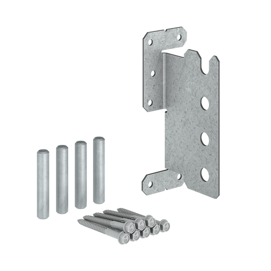 Simpson Strong-Tie CJT4ZS CJTZ® 12-Gauge ZMAX® Galvanized Concealed Joist Tie with (4) Short Pins (Pack of 4)