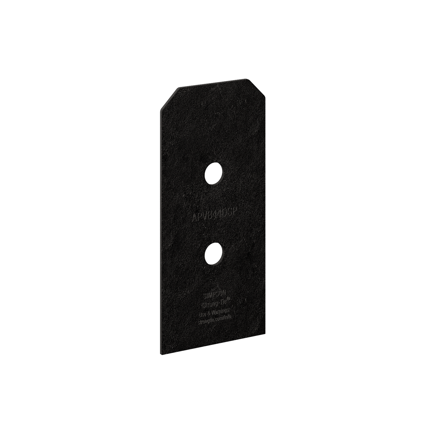 Simpson Strong-Tie APVB44DSP Outdoor Accents® Avant Collection™ ZMAX®, Black Post Base Side Plate for 4x (Qty-2)