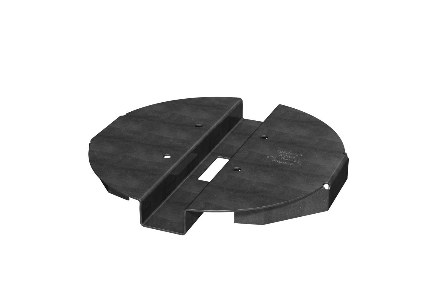 Simpson Strong-Tie PBV6PC PBV 6-in. Black Powder-Coated Hidden Standoff Post Base for Viga Post (Pack of 10)