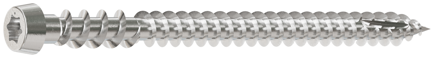 Simpson Strong-Tie DCU234P316 Deck-Drive™ DCU COMPOSITE Screw — #10 x 2-3/4 in. T20, Type 316 (350-Qty) (Pack of 6)
