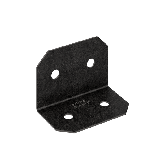 Simpson Strong-Tie APVA6 Outdoor Accents® Avant Collection™ ZMAX®, Black Powder-Coated 90° Angle for 6x (Pack of 12)