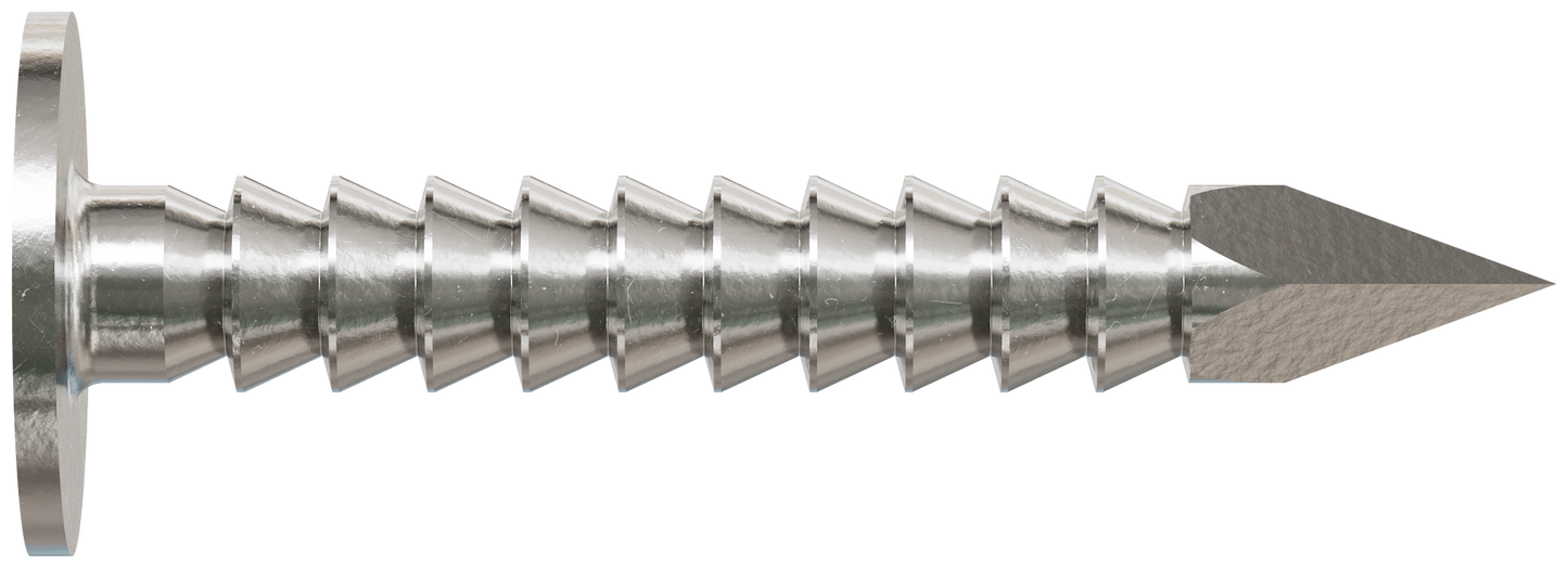 Simpson Strong-Tie S210ARN1 Roofing Nail, Annular Ring Shank — 1-in. x .131-in. Type 304 Stainless Steel (1 lb.) (Pack of 10)