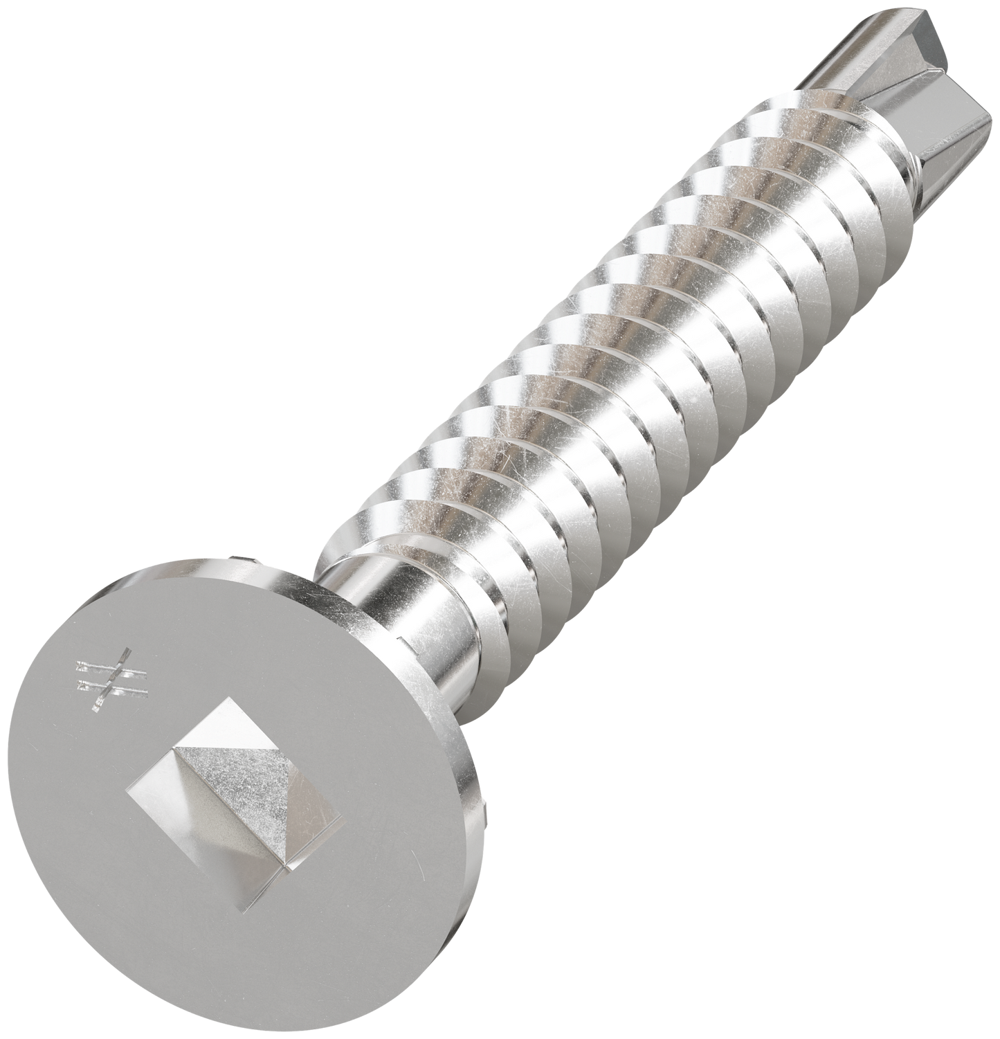 Simpson Strong-Tie SSFHSD112S1016 FHSD Wood-to-CFS Screw (Collated) — #10 x 1-1/2 in. #2SQ, Flat Head, Type 410 (1000-Qty) (Pack of 100)