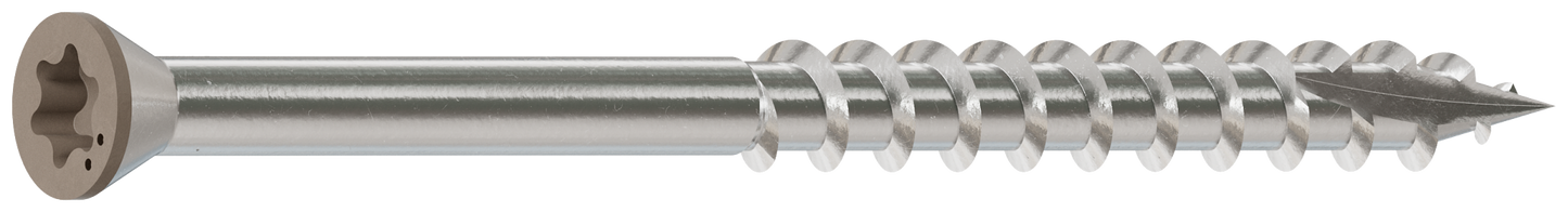 Simpson Strong-Tie S07225FTBGR01 Trim-Head Screw, 6-Lobe Drive — #7 x 2-1/4 in. T-15 Type 305, Gray 01 (1750-Qty) (Pack of 150)