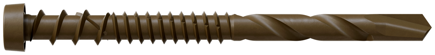 Simpson Strong-Tie DCSD238SBR01 Deck-Drive™ DCSD COMPOSITE-TO-STEEL Screw (Collated) — #10 x 2-3/8 in. Quik Guard® Brown 01 (1000-Qty) (Pack of 100)