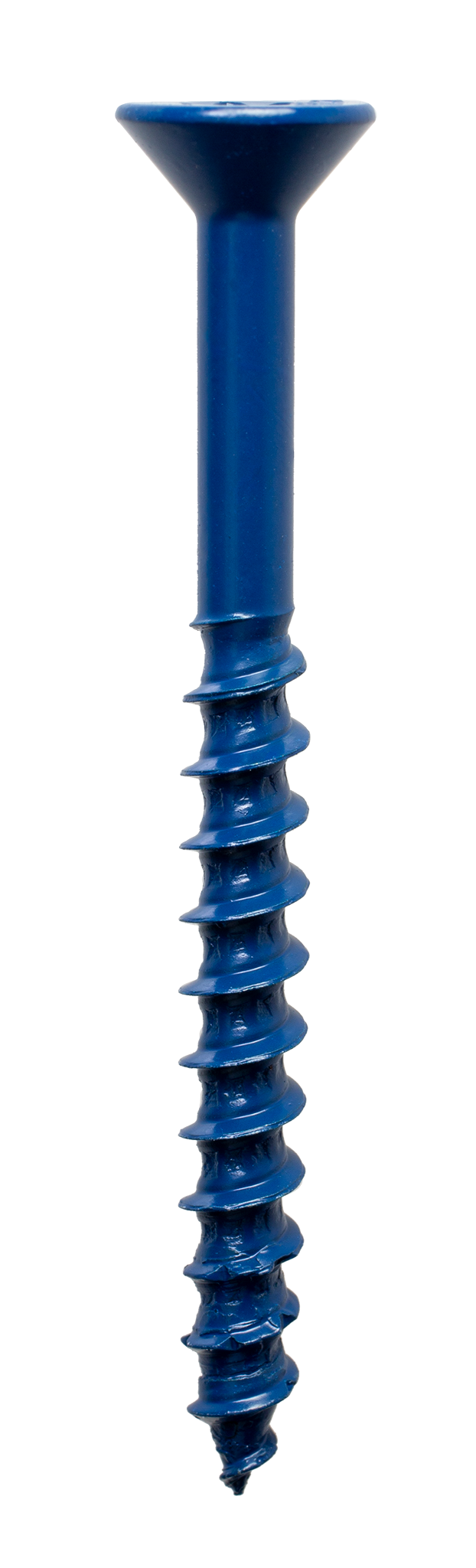 Simpson Strong-Tie TNT25234TF Titen Turbo™ — 1/4 in. x 2-3/4 in. 6-Lobe Flat-Head Concrete and Masonry Screw, Blue (100-Qty)