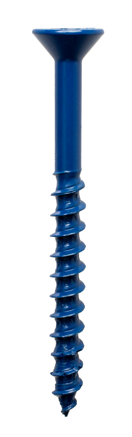 Simpson Strong-Tie TNT25234TFB Titen Turbo™ — 1/4 in. x 2-3/4 in. 6-Lobe Flat-Head Concrete and Masonry Screw, Blue (1500-Qty)