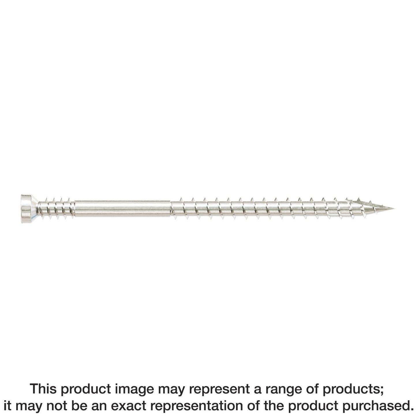 Simpson Strong-Tie FT07212T400 Finish Trim Screw — #7 x 2-1/2 in. T10, Trim-Head, Type 316 (400-Qty)