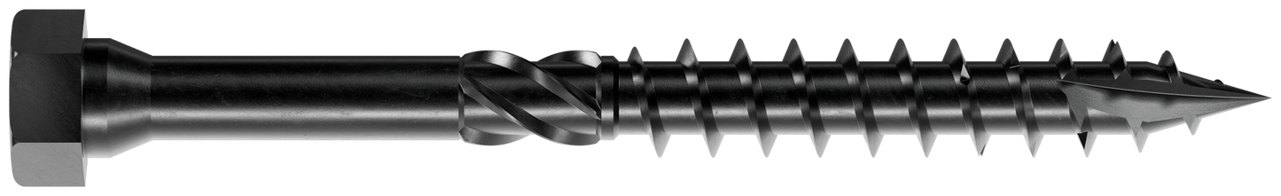 Simpson Strong-Tie SDHR10X100-R25 Strong-Drive® SDHR COMBO-HEAD Screw — 10 mm x 100 mm, Black E-Coat (25-Qty)