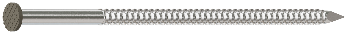 Simpson Strong-Tie S10SNDG1 Painted Siding Nail — 3 in. x .113 in. Type 304 Stainless Steel, Gray (1 lb.) (Pack of 10)