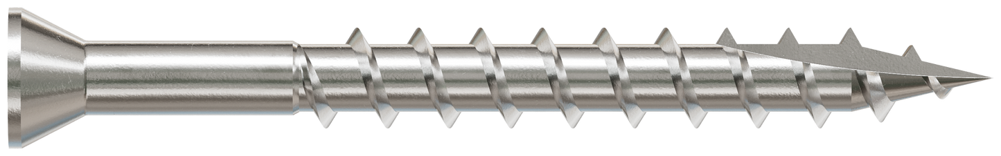 Simpson Strong-Tie S07162FB1 Trim-Head Screw, Square Drive — #7 x 1-5/8 in. #1 SQ, Type 305 (1 lb.)