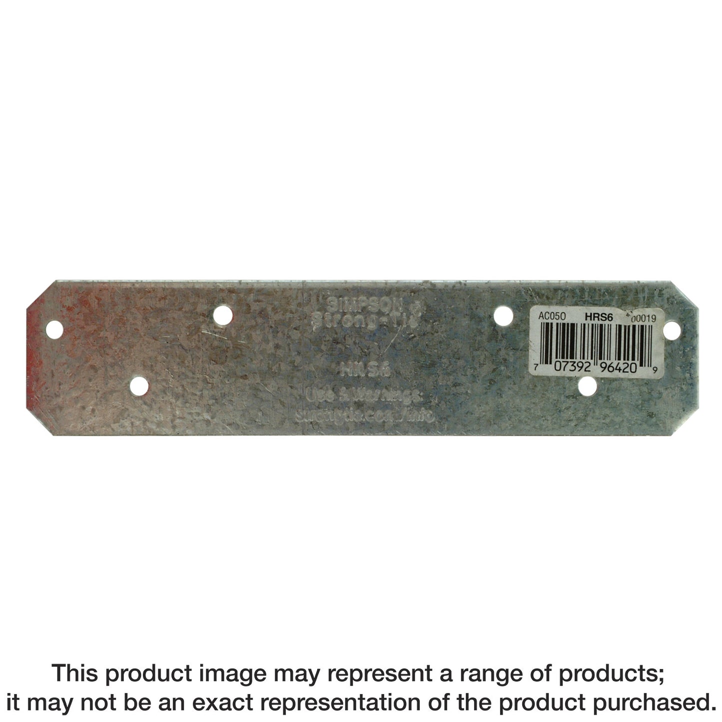 Simpson Strong-Tie HRS6 HRS 6 in. 12-Gauge Galvanized Heavy Strap Tie