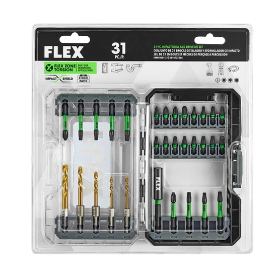 FLEX FAM10001-31 31 pc. Impact Drill and Drive Bit Set