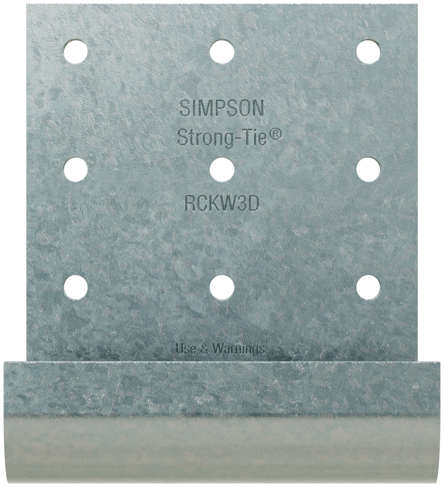 Simpson Strong-Tie RCKW3D-R10 RCKW™ 3-in. Two-Anchor Kneewall Connector Clip (Qty-10)