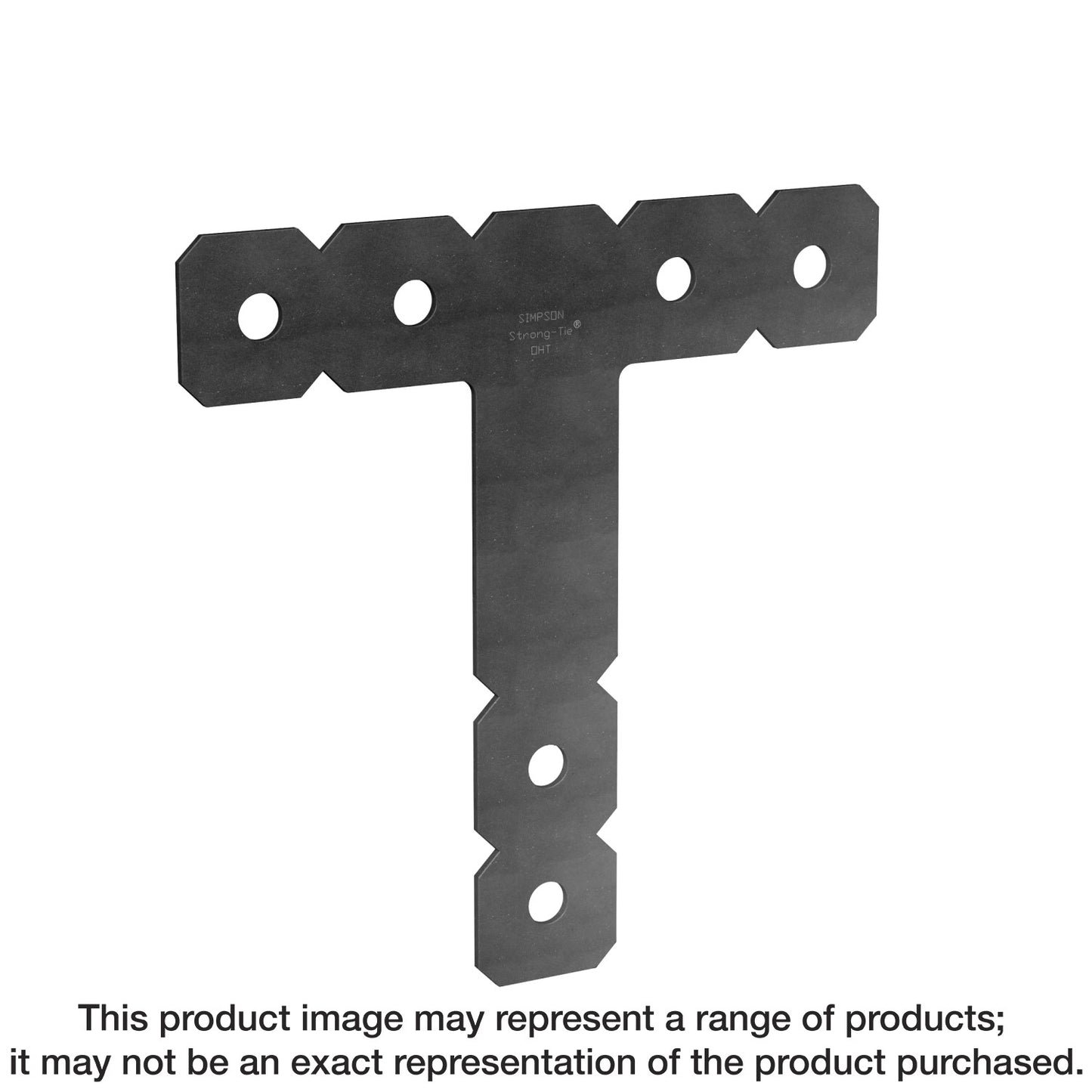 Simpson Strong-Tie OHT OHT 12 in. x 12 in. Black Powder-Coated Ornamental Heavy T Strap (Pack of 5)