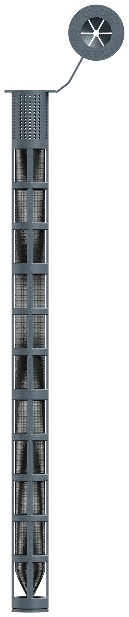 Simpson Strong-Tie 3GWS5010P Opti-Mesh 10 in. Epoxy Adhesive Plastic Screen Tube for 1/2 in. Rod for SET-3G (Pack of 50)