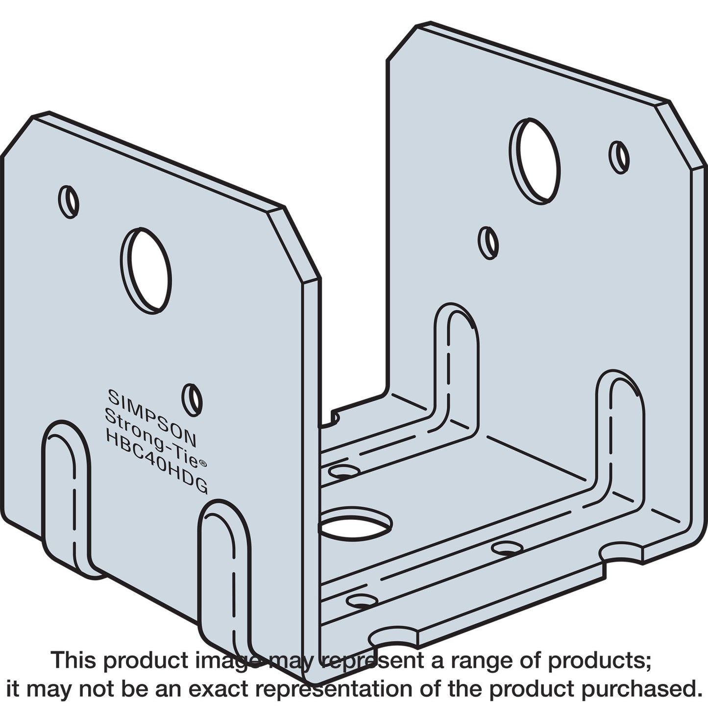 Simpson Strong-Tie HBC60HDG HBC Hot-Dip Galvanized Post Base for 6x Post (Pack of 1152)