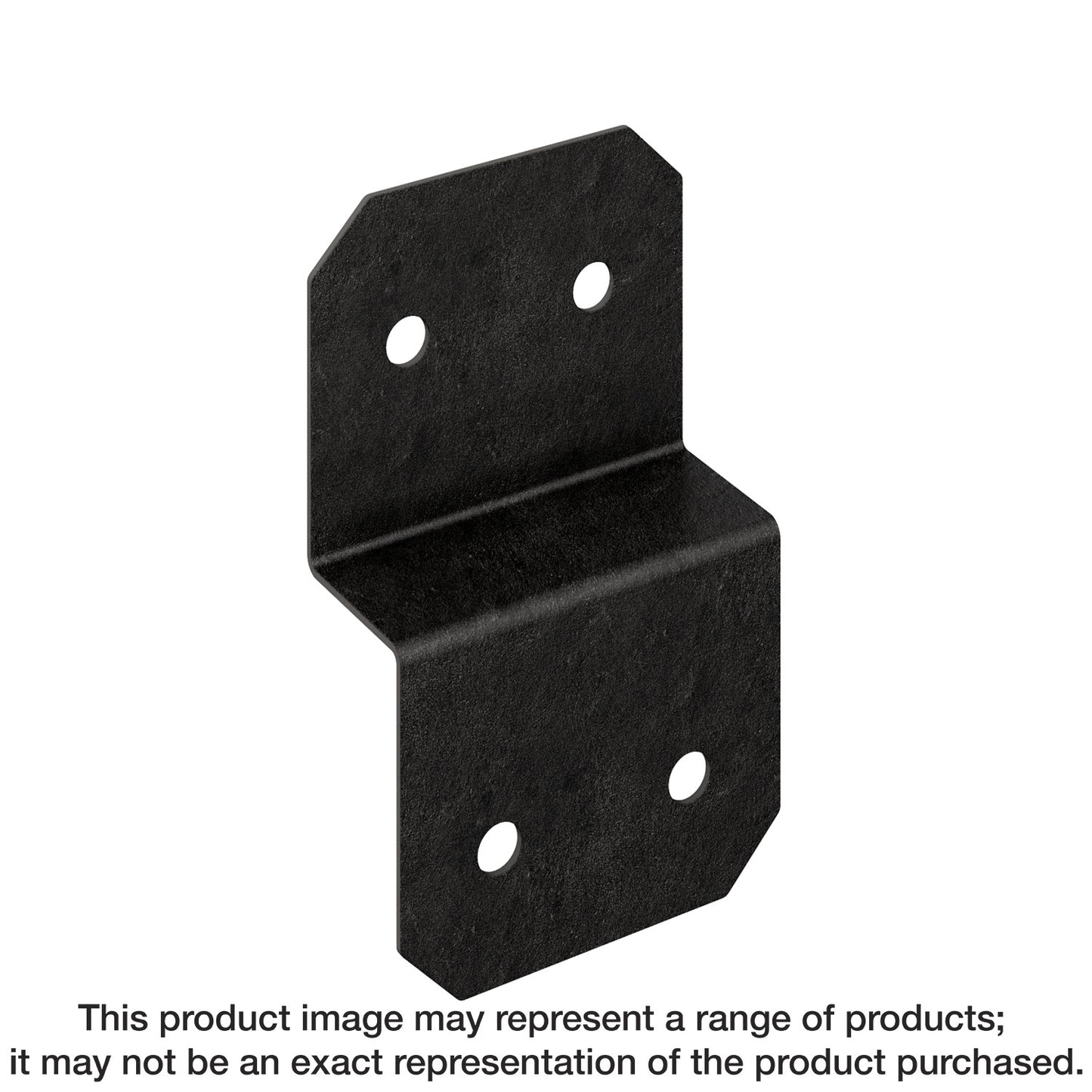 Simpson Strong-Tie APVDJT2R-6 Outdoor Accents® Avant Collection™ 5-in. ZMAX®, Black Powder-Coated Deck Joist Tie for Rough 2x