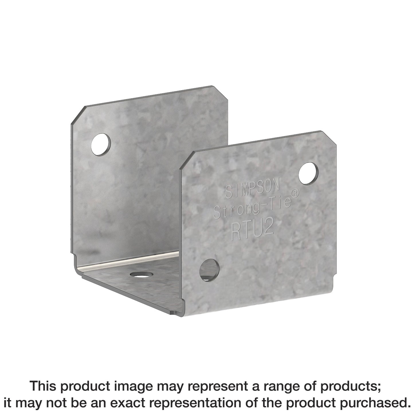 Simpson Strong-Tie RTU2-R RTU 20-Gauge Galvanized Rigid Tie® Connector for 2x Joist, 2x Post