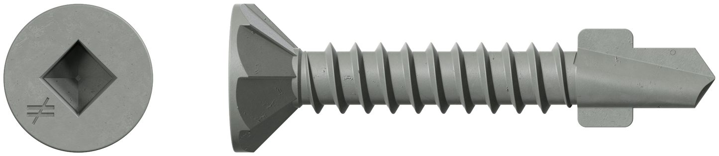 Simpson Strong-Tie CBSDQ106-5K CBSDQ Sheathing-to-CFS Screw — #8 x 1-1/16 in. #2 Square Undersized, Quik Guard® (5000-Qty)